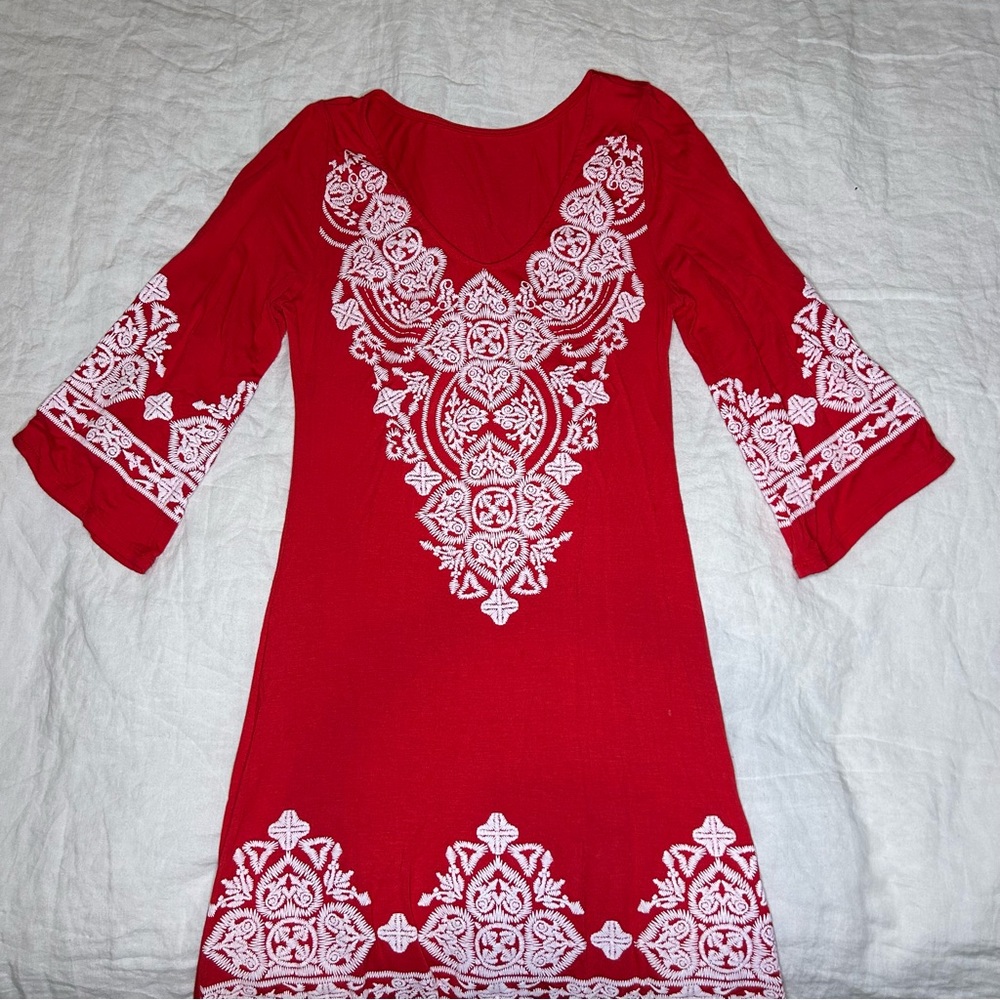 Embroidered Sun Dress